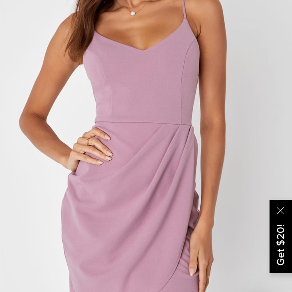 Lulus mauve bodycon dress